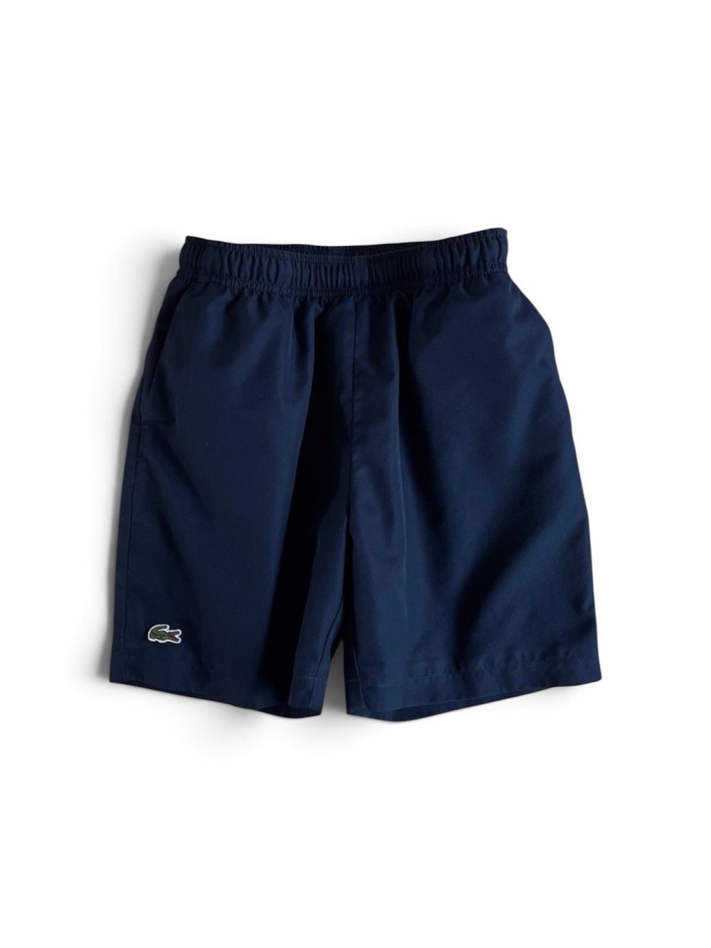 Lacoste Diamond Taffeta Navy Athletic Shorts.